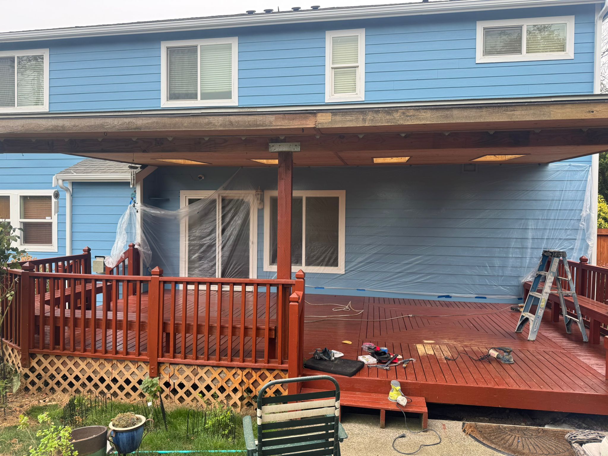 Interior living room repaint in Renton, Washington by Torres Remodel